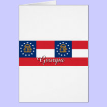 Georgia State Flag Greeting CArd cards