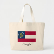 Georgia State Flag Tote Bag