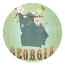 Georgia State Map – Green