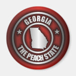 "Georgia Steel" Magnets (Red)