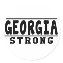 Georgia Strong Designs Round Stickers