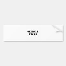 Georgia Sucks Bumper Sticker