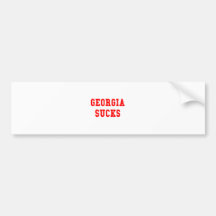 Georgia Sucks Bumper Sticker