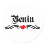 Georgia Tattoo Style Round Sticker