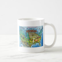 Georgia USA Map Coffee Mug
