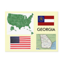 Georgia, USA postcards by archemedes Georgia, USA postcards