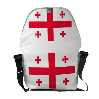 Georgian Flag Messenger Bag