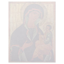 Georgian Madonna By Meister Der Schule Von Nowgoro Custom Letterhead