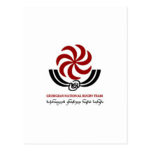 Georgian National rugby team   Postcard