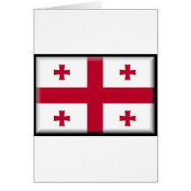 Georgian Republic Flag Card