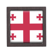 Georgian Republic Flag Premium Trinket Boxes