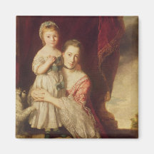 Georgiana, Countess Spencer with Lady Fridge Magnets