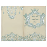 Georgiana (Cream) Bi-fold Wedding Programme Full Color Flyer