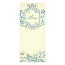 Georgiana (Cream) Wedding Menu Custom Invites
