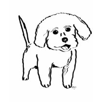 Georgie the Bichon Frise t-shirts