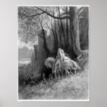 Geraint and Enid Ride Away Print