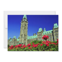 Geranium beds in full bloom on Parliament Hill, Ot Custom Announcement