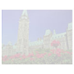 Geranium beds in full bloom on Parliament Hill, Ot Letterhead Design