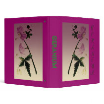 Geranium 3 Ring Binder