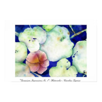 "Geranium Impressions No. 1" - Caroline Tigeress posters