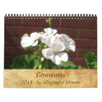 Geraniums 2013 Calendar calendars