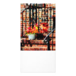 Geraniums and a Pig Photo Card Template