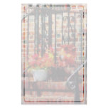 Geraniums and a Pig Stationery Design