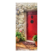 Geraniums by Red Door Rack Card Template