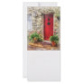 Geraniums by Red Door