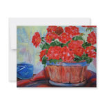 Geraniums Invitations