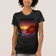 Gerber Daisy and sunset T Shirts