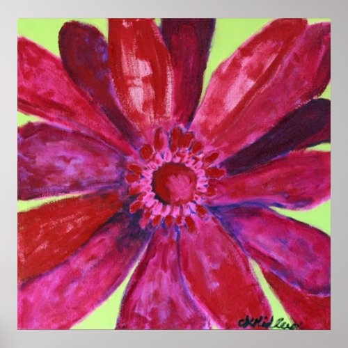 Gerber Daisy Canvas Print print