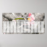 Gerber Daisy Custom Family Birthday Calendar posters