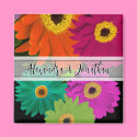Gerber Daisy Wedding Stickers or Customize magnets