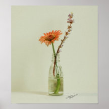 Gerber Flower Vase Print