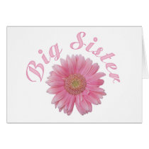 Gerbera Big Sister Greeting Cards