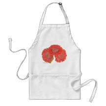 Gerbera daisies apron