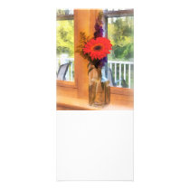 Gerbera Daisies by Kitchen Window rack cards