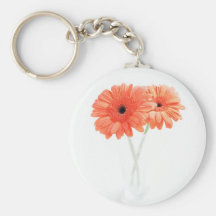 Gerbera Daisies, Orange Keychains