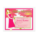 Gerbera Daisy Baby Shower Invite postcards