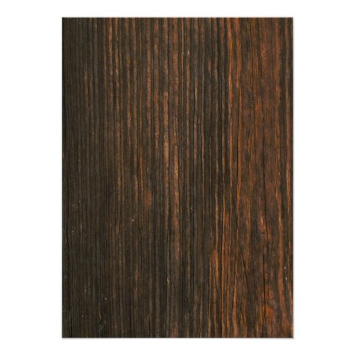 Gerbera Daisy & Barnwood Wedding Invitation