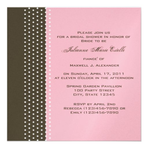 Gerbera Daisy/ Bridal Shower Invites