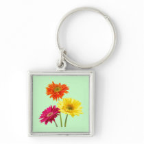 Gerbera Daisy Delight Keychain