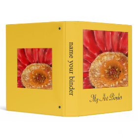 Gerbera Daisy Floral binder binder