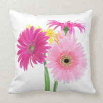 Gerbera Daisy Flowers pillows