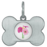 Gerbera Daisy Piink Flowers Pet Tag