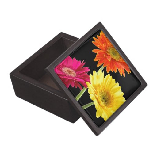 Gerbera Daisy Premium Trinket Boxes