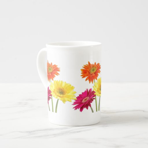 Gerbera Daisy Porcelain Mugs