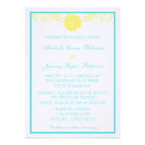 Gerbera Daisy Swirls Wedding Invite invitations