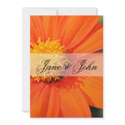 Gerbera Daisy Wedding Invites